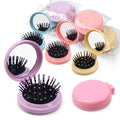 Folding Travel Mirror Hair Brush 50pcs Pack - Compact Pocket Brushes