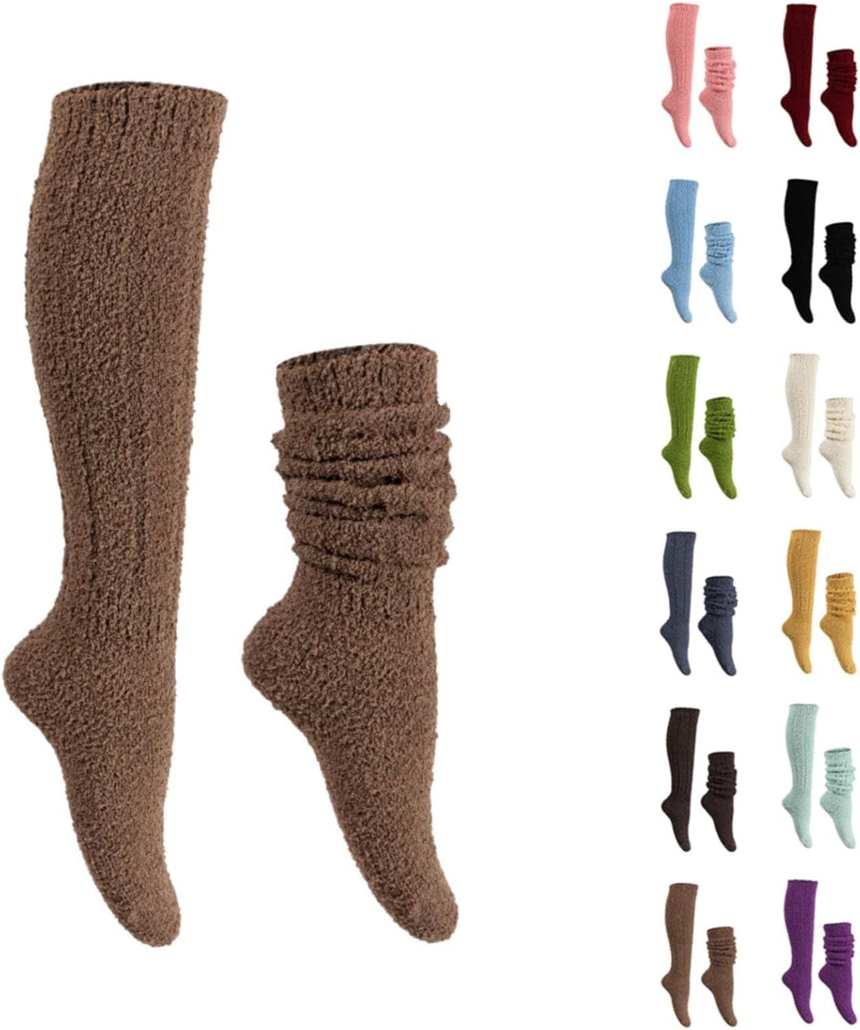 Winter Warmth: Sherpa Thermal Knee-High Socks
