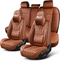 Car Seat Covers Full Set Breathable Leather Seat Covers - Elegant