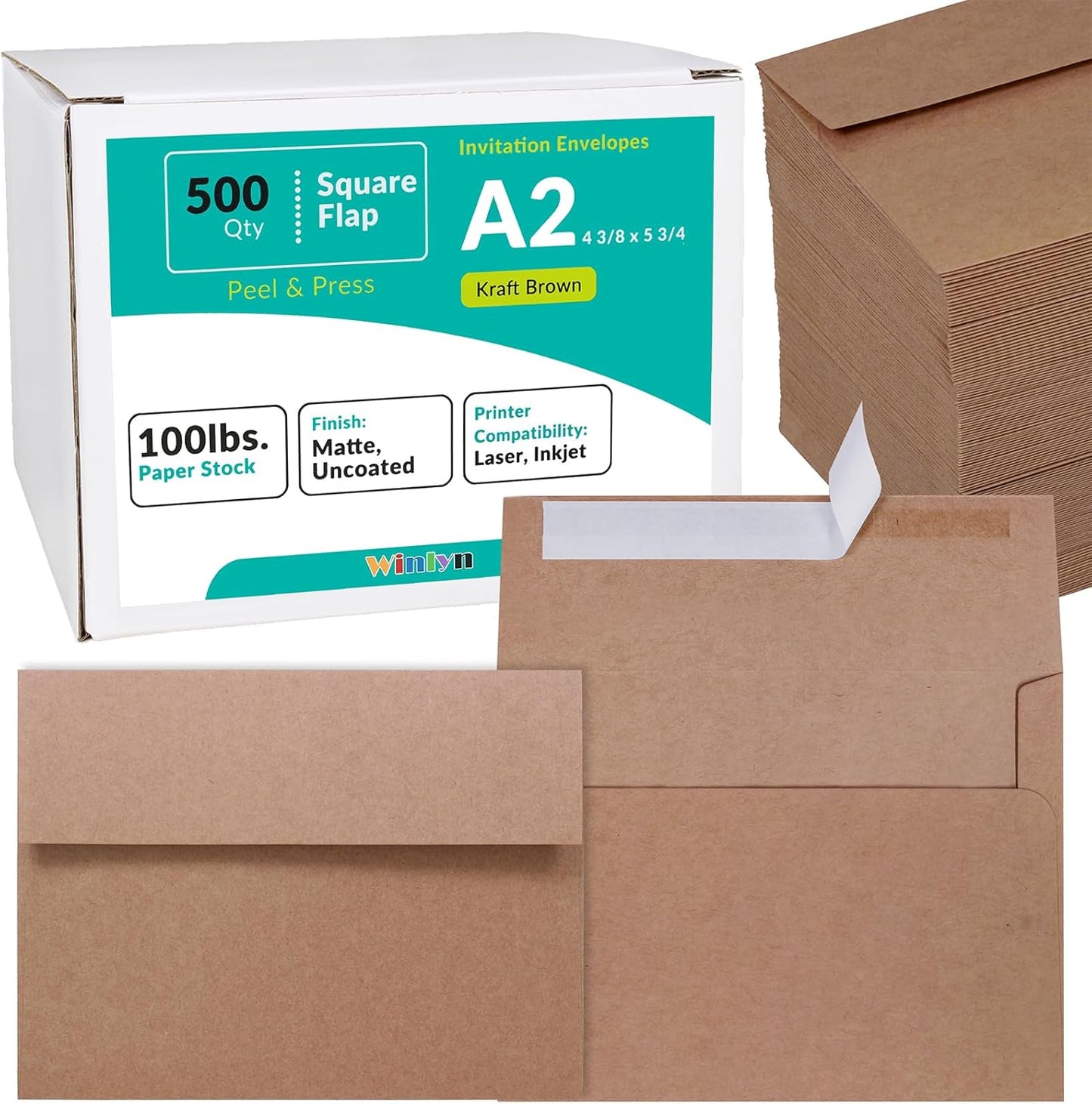 500 Pcs A2 Invitation Envelopes for All Your Mailing Needs