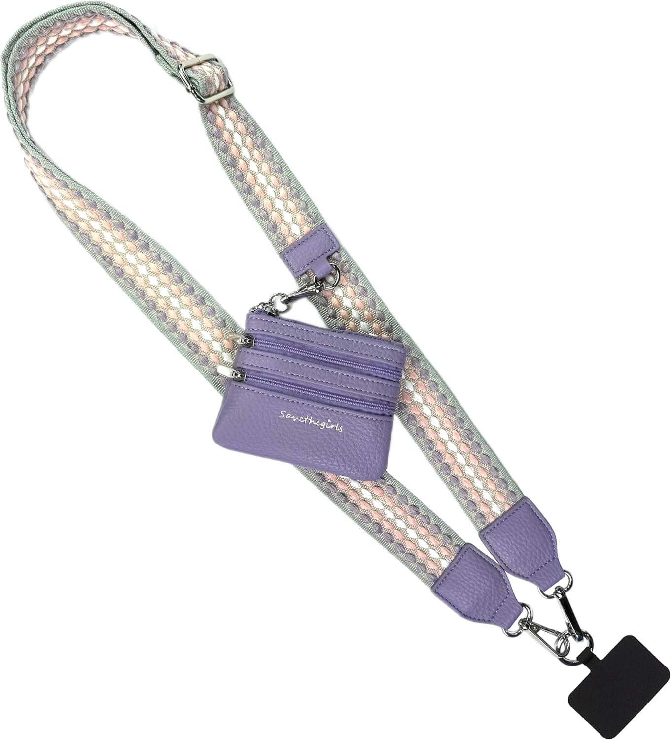 Crossbody Phone Strap with Zipper Wallet Pouch for Style