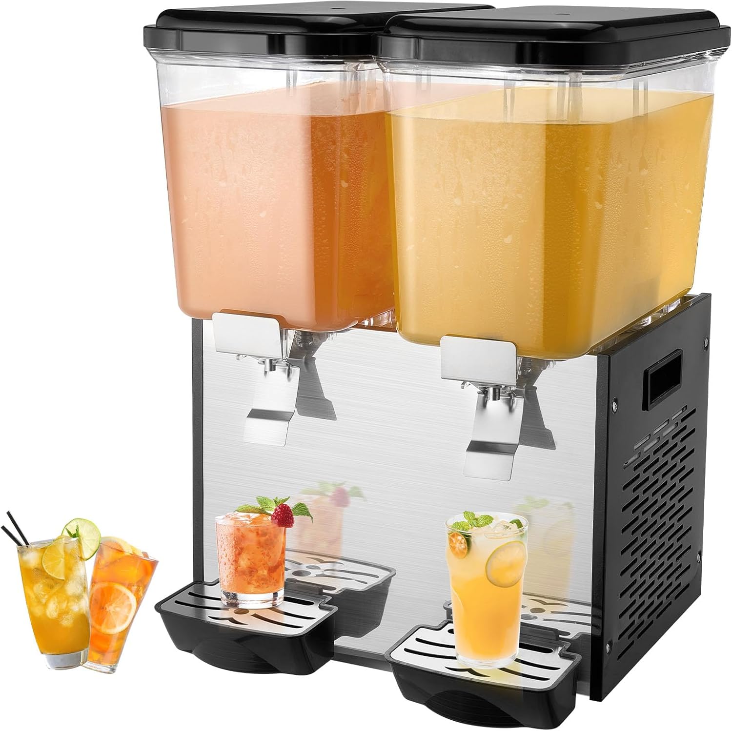 VEVOR 2-Tank Juice Dispenser - 36L Capacity