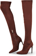 Elisabet Tang Thigh High Boots Over the Knee Boots - 4.3 in Stiletto