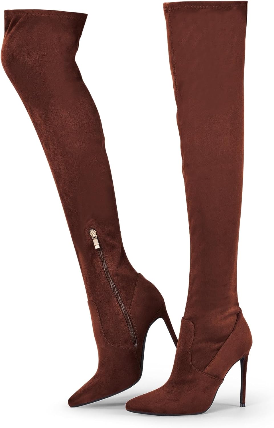 Elisabet Tang Thigh High Boots for Women with 4.3 Stilettos