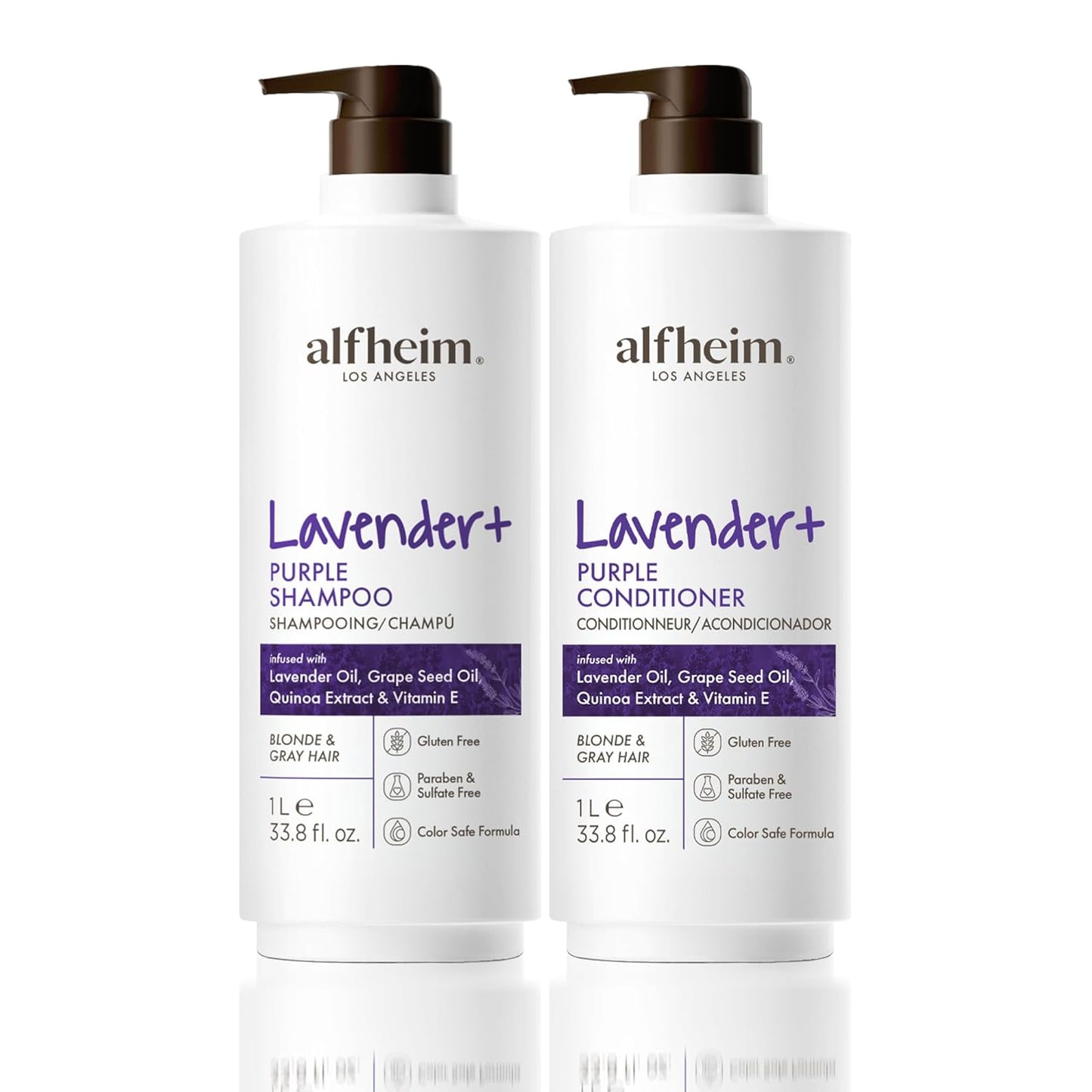 Alfheim Lavender Purple Shampoo & Conditioner Set for Blondes