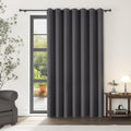 Room Divider Curtain 90 in Long Dark Grey Panel - Privacy & Insulation