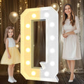 Pooqla 4 FT Marquee Light Up Letter Q - Giant LED Party Decor
