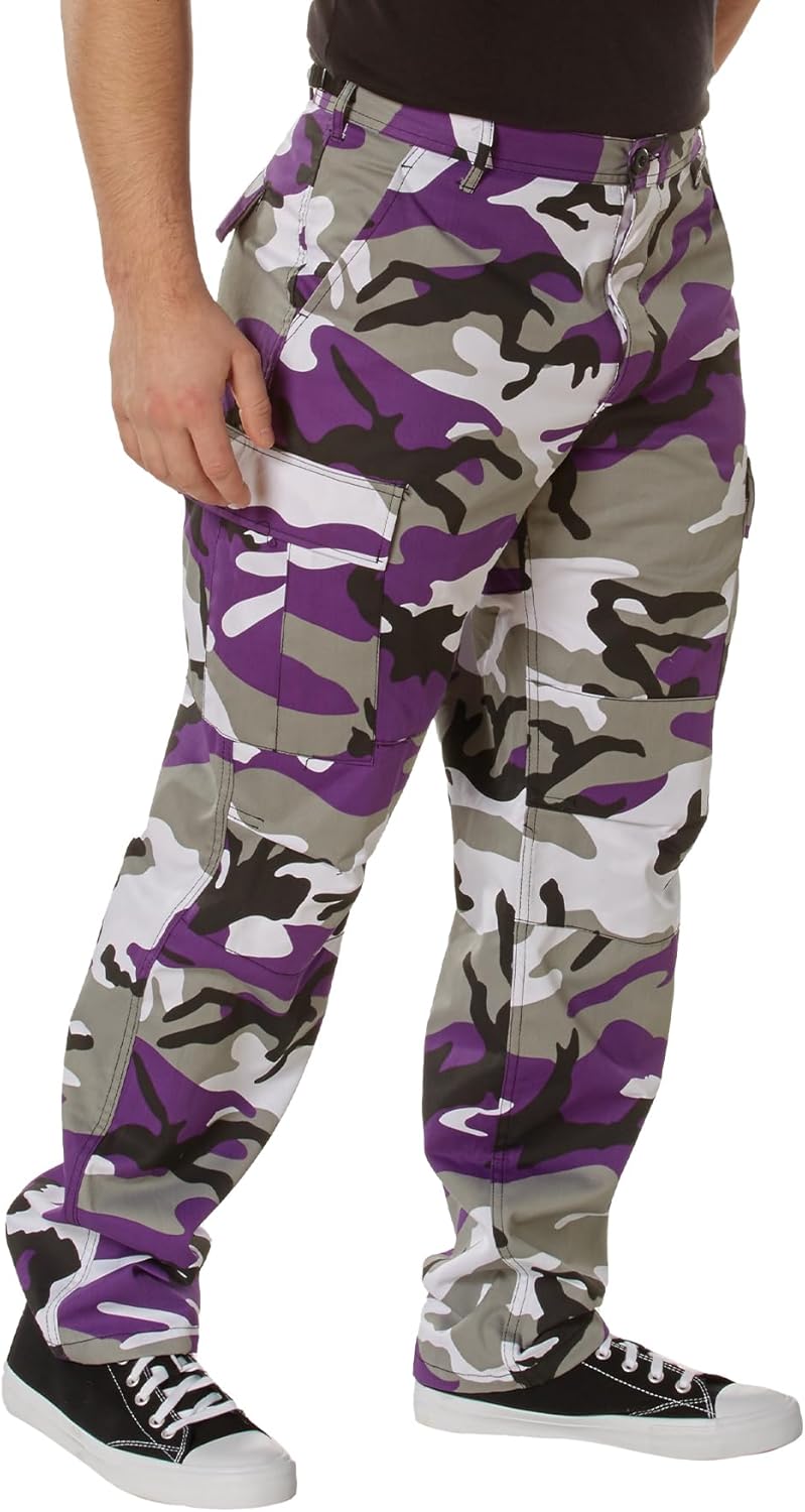 Rugged Camo BDU Pants for Tactical Outdoor Work and Hiking