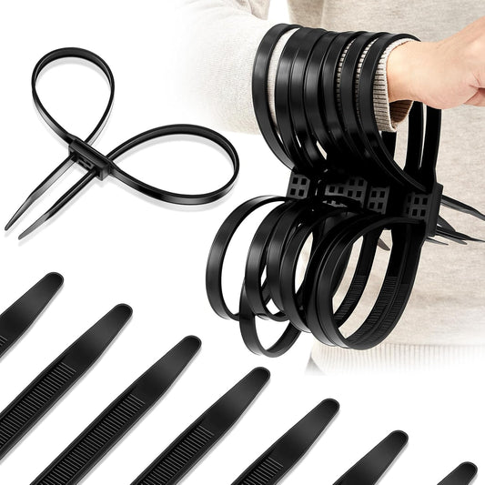 Disposable Heavy Duty Zip Ties - Secure Restraints, 20 Pcs