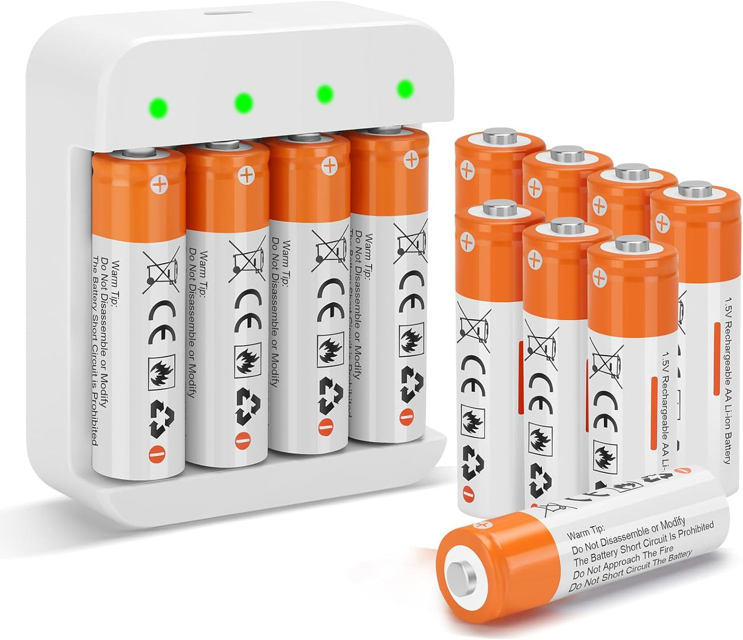 Rechargeable 1.5V AA Lithium Batteries for Blink Camera Use