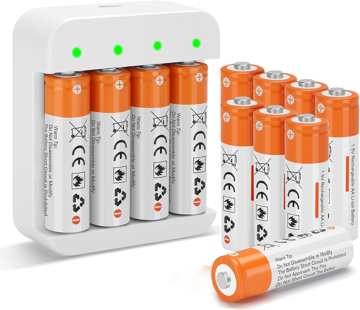 Rechargeable 1.5V AA Lithium Batteries for Blink Camera Use