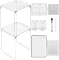Locker Organizer Kit 13 Pc Stackable Mesh Shelf Set - Space Saver