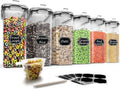 Wildone Cereal Storage Containers Set - Airtight 6-Piece 4L
