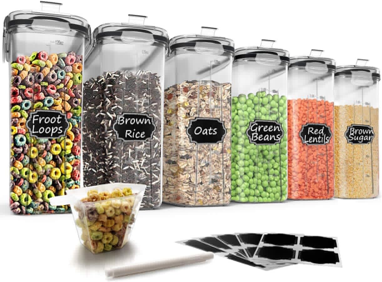 Wildone Cereal Storage Containers Set for Fresh Food Storage
