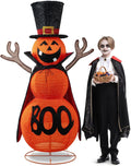 5FT Halloween Pumpkin Decorations Outdoor - Giant Pre-Lit Collapsible