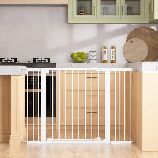 Auto Close Extra Wide Baby Gate - No Drill Stair & Doorway Pet Gate