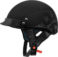VCAN Cruiser Half Face Motorcycle Helmet for Riders - DOT Certified