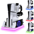 WUXIDIXI Charger Dock for PS Portal and PS5 with RGB LED