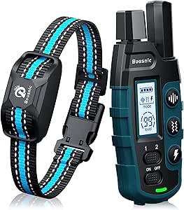 Bousnic Dog Shock Collar - 3300Ft Training Collar for Dogs