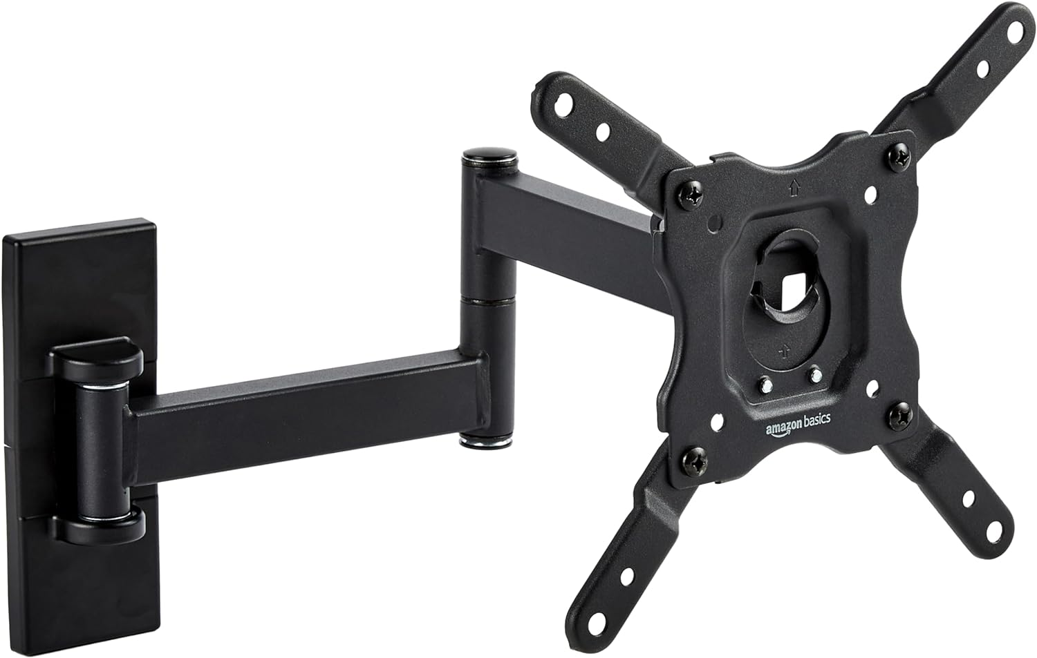 Basics Full Motion TV Wall Mount | Fits 12-40 TVs | VESA 200x200 | Securely Mount Your TV
