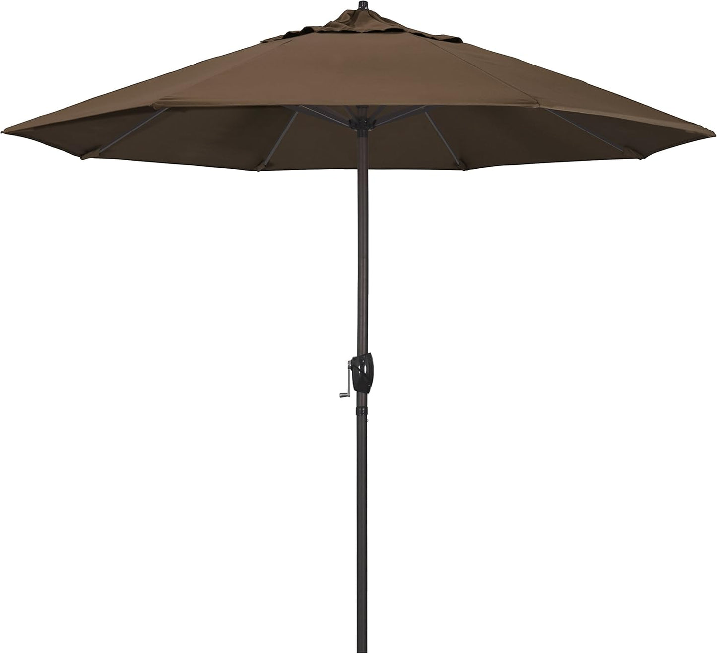 California Umbrella 9ft Round Sunbrella Aluminum Outdoor Umbrella