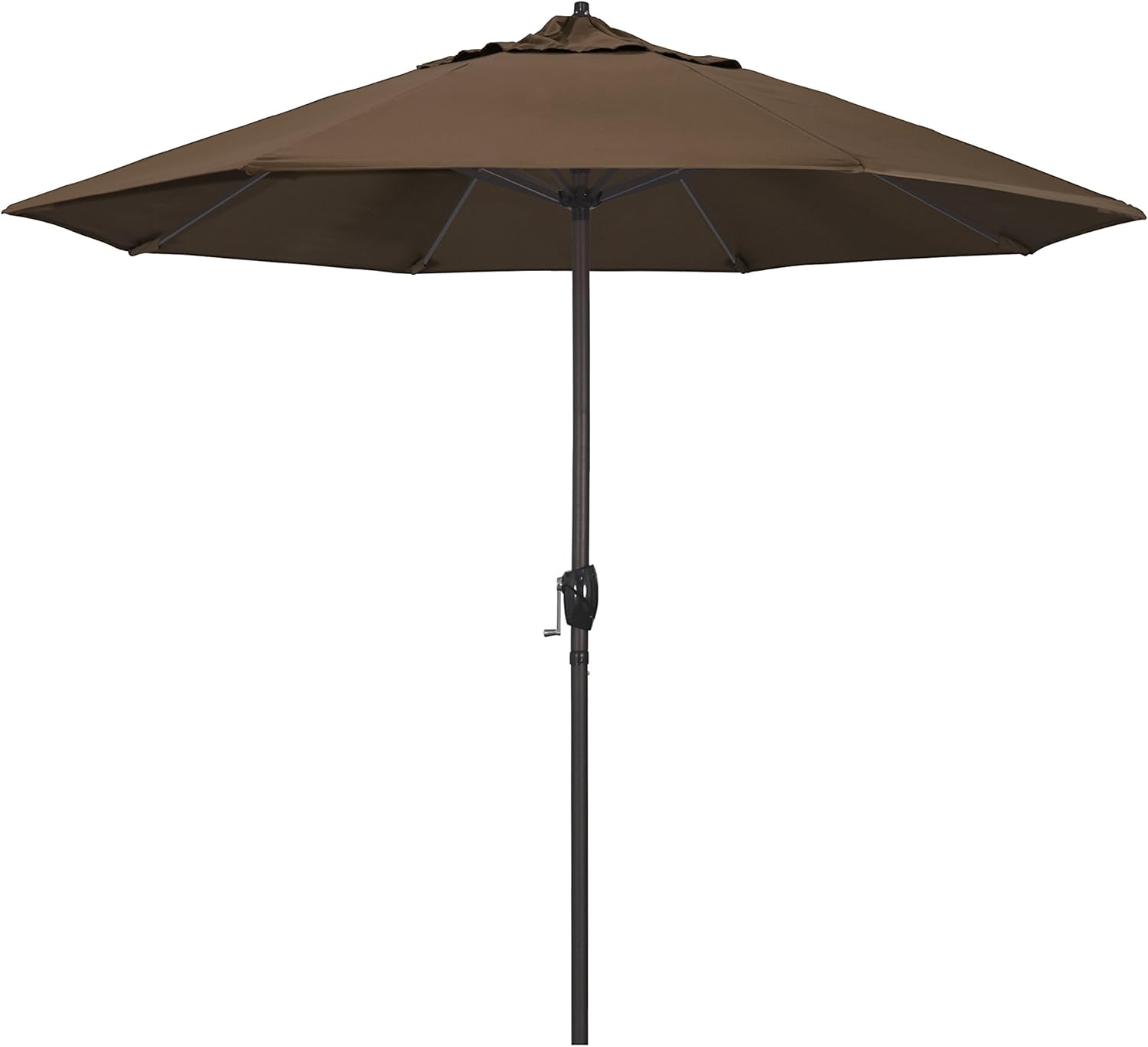 California Umbrella 9ft Round Sunbrella Aluminum Outdoor Umbrella