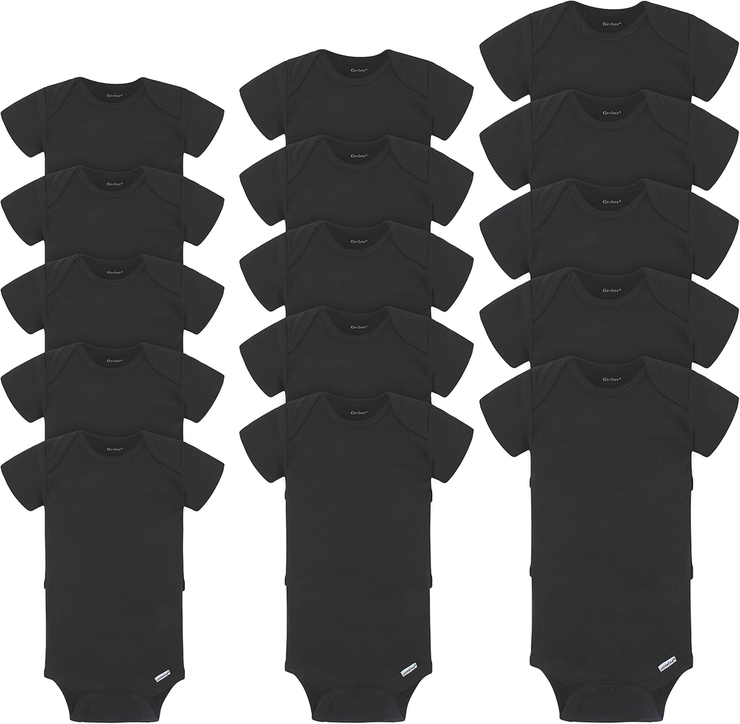 Gerber Unisex Baby 15 Piece Onesies Bodysuit Multi Size Pack