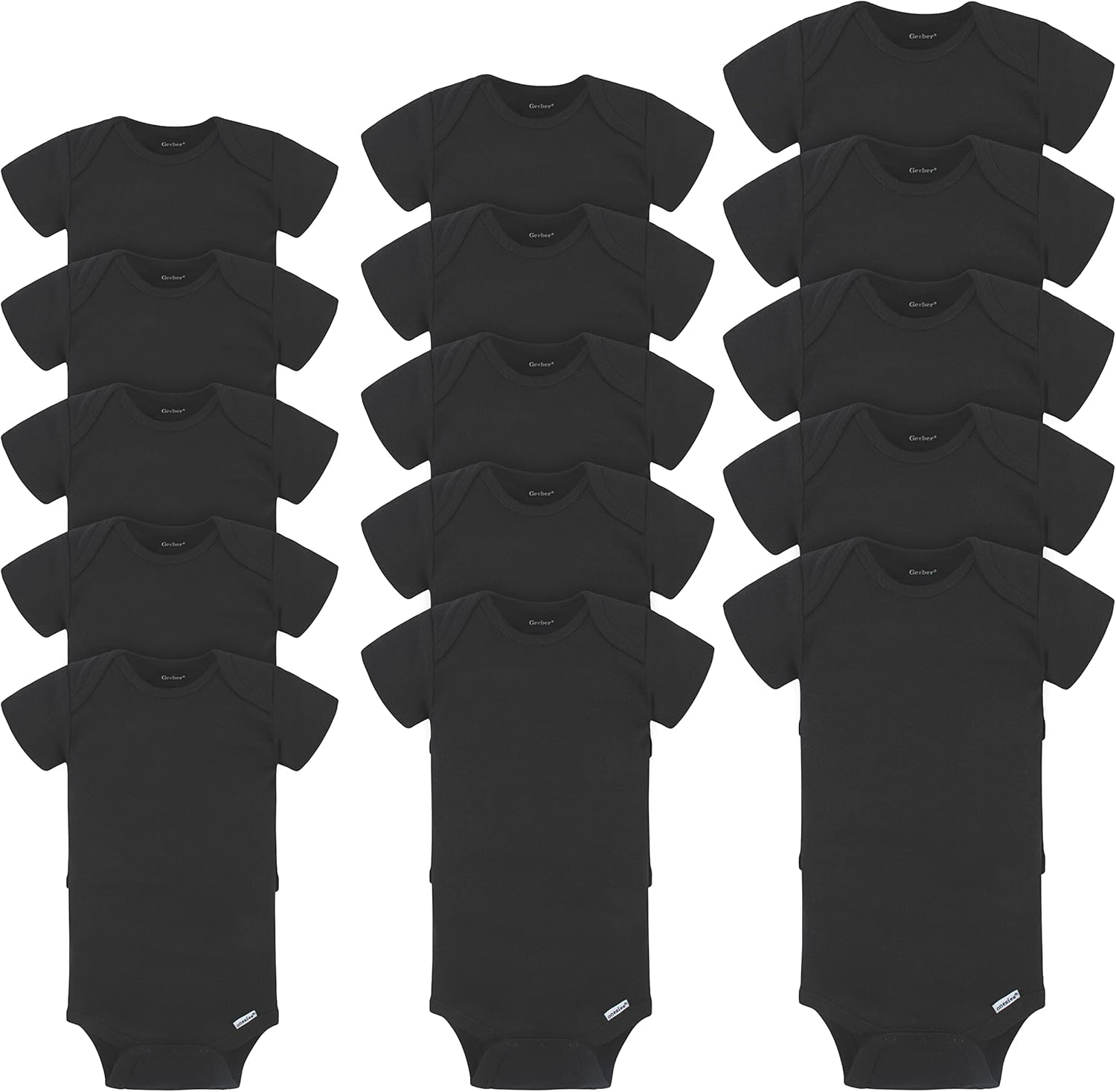 Gerber Unisex Baby 15 Piece Onesies Bodysuit Multi Size Pack
