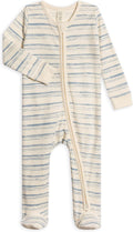 Organic Cotton Newborn Zip-Up Footed Sleeper - Soft 2-Way Zipper