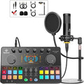 Podcast Equipment Bundle All-in-One with Dual XLR Condenser Microphone