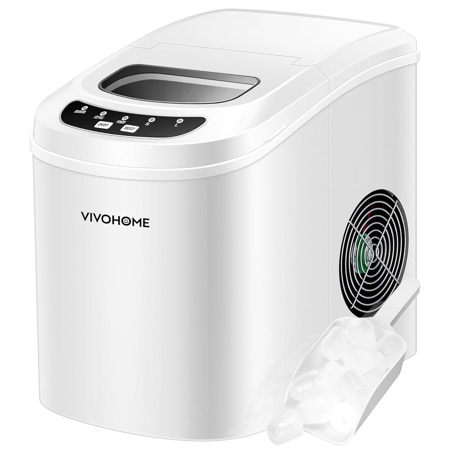 VIVOHOME Countertop Ice Maker Efficient 26lbs/Day Ice Machine