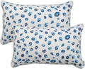 Pack of 2 Patio Lumbar Pillows 12x20 in - Fade Resistant Outdoor SEND