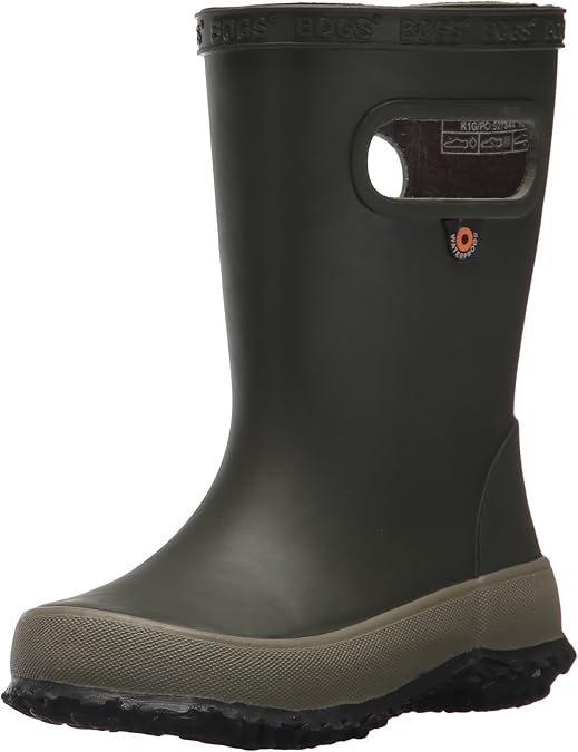 BOGS Kid's Skipper Waterproof Rubber Rain Boot for Kids