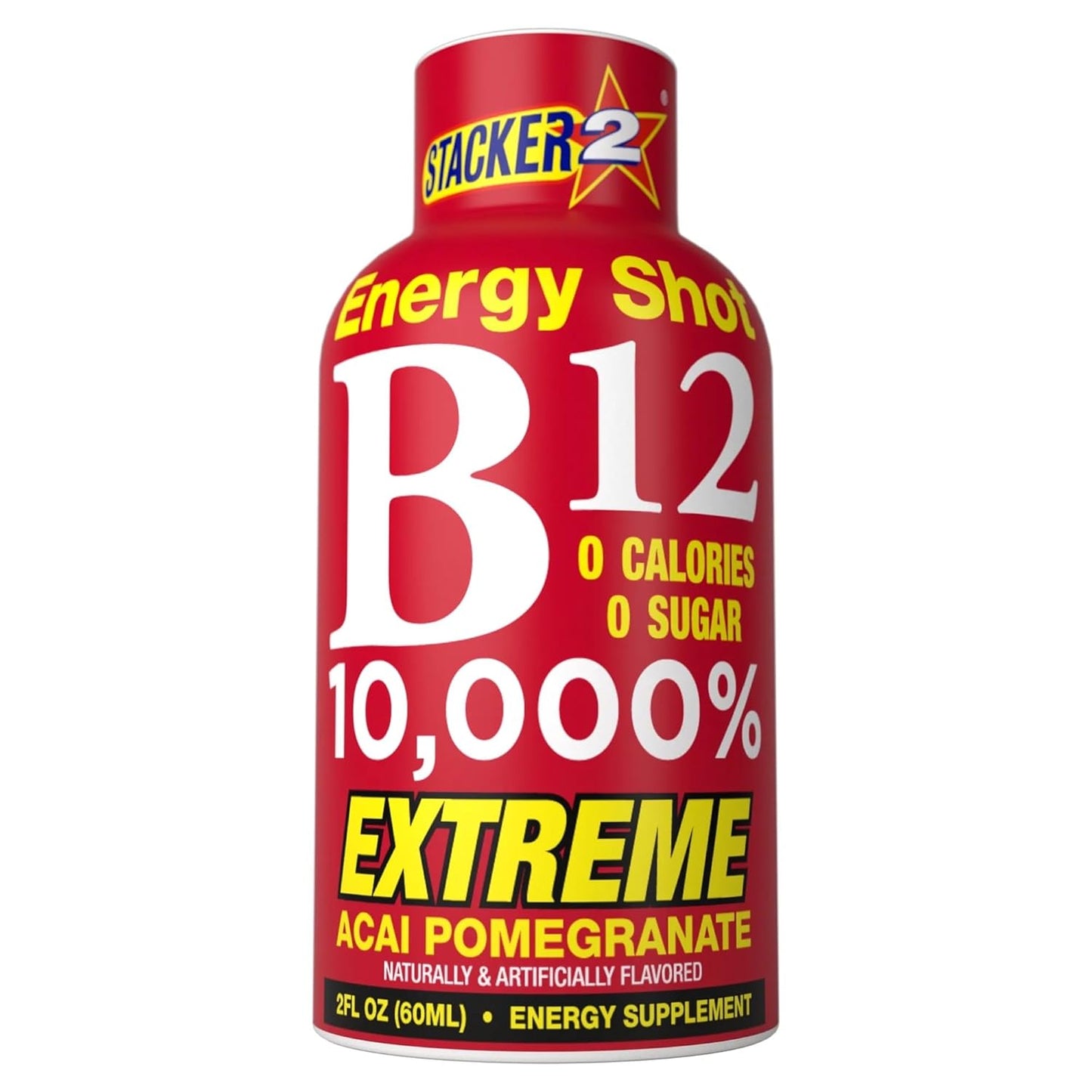 Stacker 2 Vitamin B Complex Liquid Energy Shots for Vegans