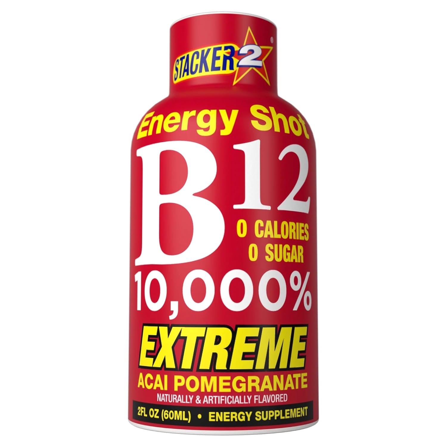 Stacker 2 Vitamin B Complex Liquid Energy Shots for Vegans