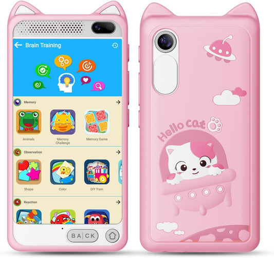 Interactive Toddler Learning Toy - Dual Camera Kids Cell Phone