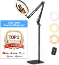 Ring Light with Stand Tripod for iPhone - Adjustable Overhead Mount