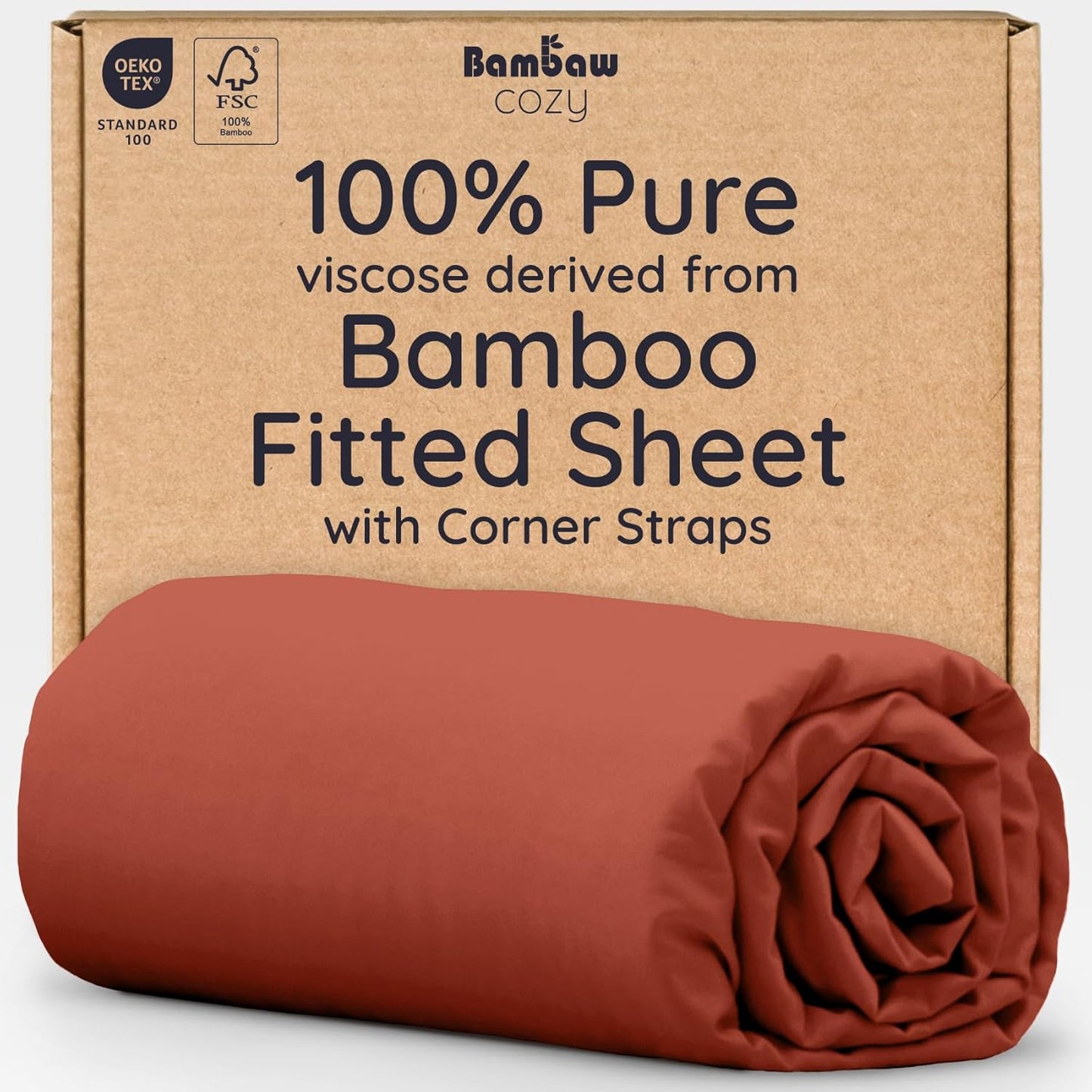 Bamboo Full Fitted Sheet with Deep Pockets for Ultimate Comfort