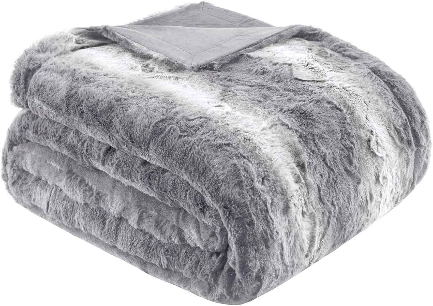 Madison Park Zuri Soft Plush Luxury Oversized Faux Fur Throw