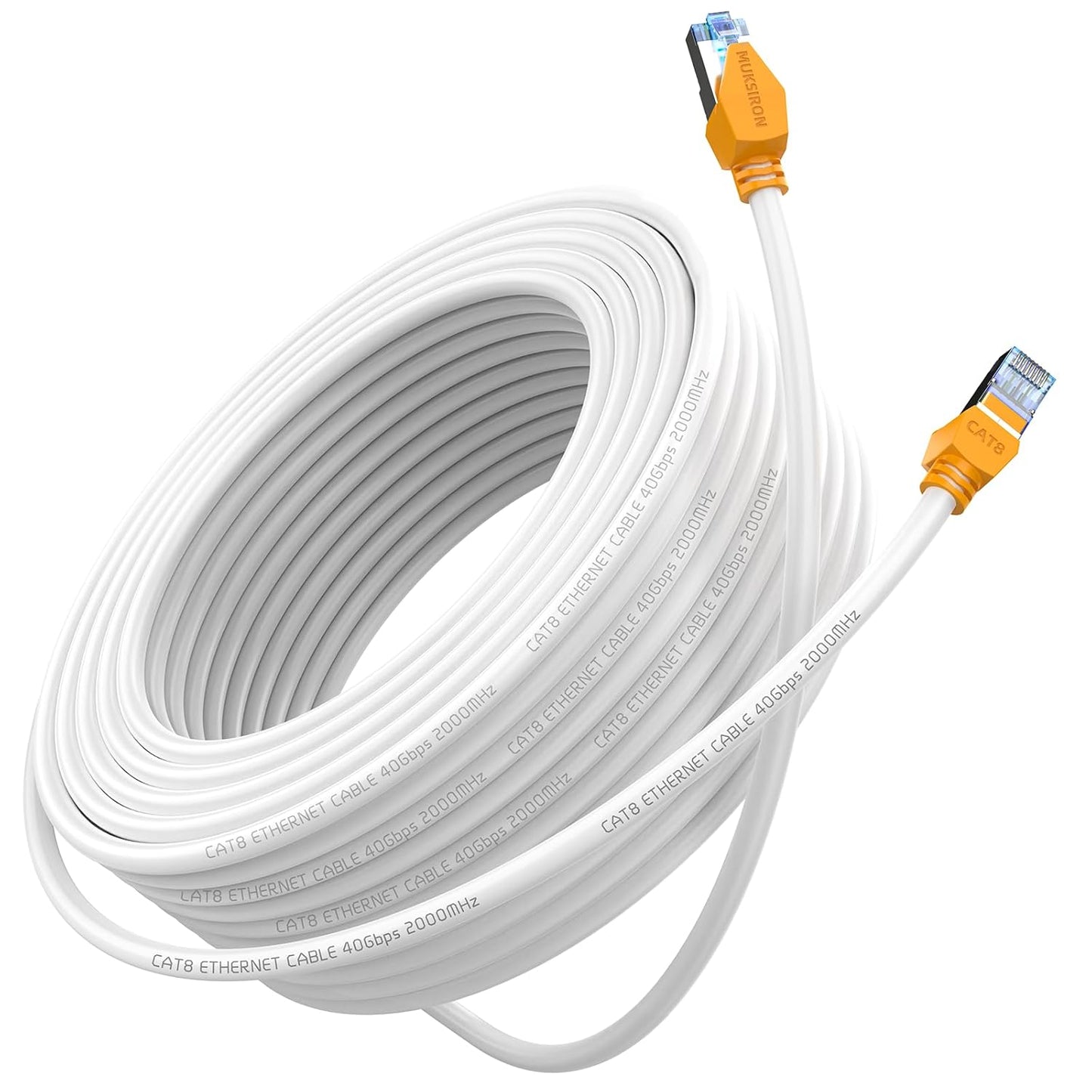 High Speed Cat 8 Ethernet Cable 40ft for Outdoor and Indoor Use