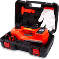 Electric Car Jack 5 Ton 12V Floor Jack with Inflator Pump - Portable