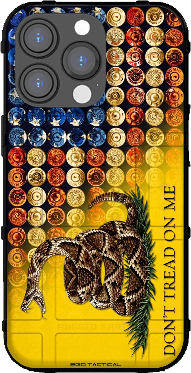 EGO TACTICAL Rugged Shield Case for iPhone 14 Pro Max - US Flag