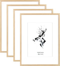 16x20 Picture Frame Matted to 11x14 - 4 Pack Oak Frames