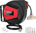 Himimi Retractable Extension Cord Reel 50ft - Neat Garage Power