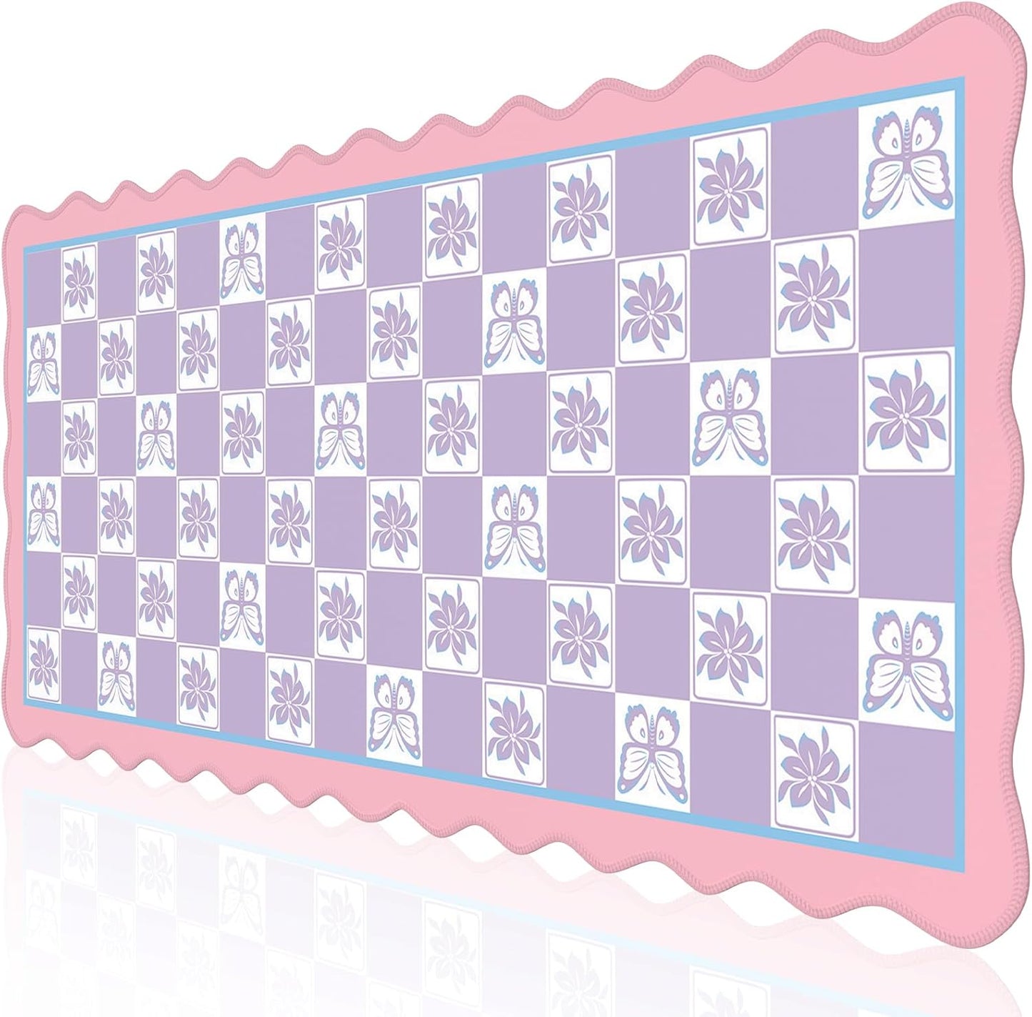 iCasso XXL Purple Desk Mat - Non-Slip & Pretty Cute