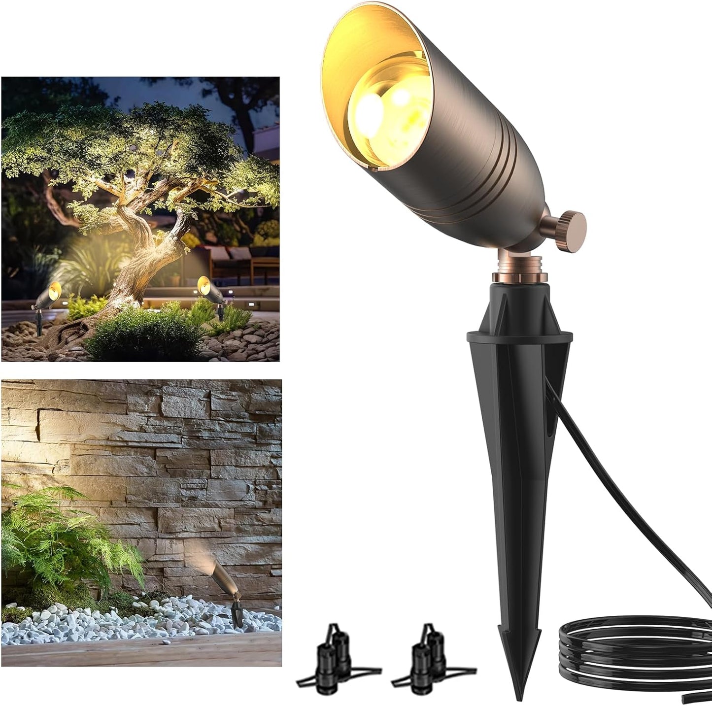 ZONEGRACE 12V Low Voltage Brass Landscape Spot Lights Review