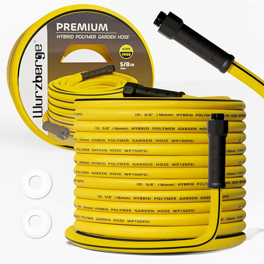 Garden Hose 100 ft - Lightweight Flexible Water Hose for Yard
