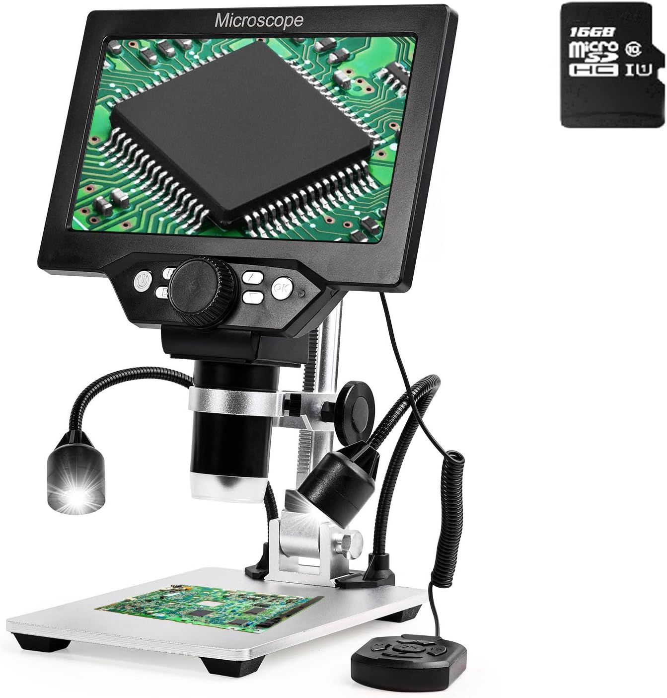 7 Inch LCD Digital Microscope with 1200X Magnification Power