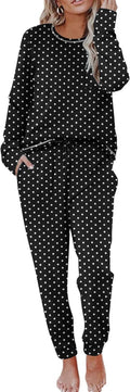 Ekouaer Pajamas Women's Long Sleeve 2-Piece Pajama Set - Soft