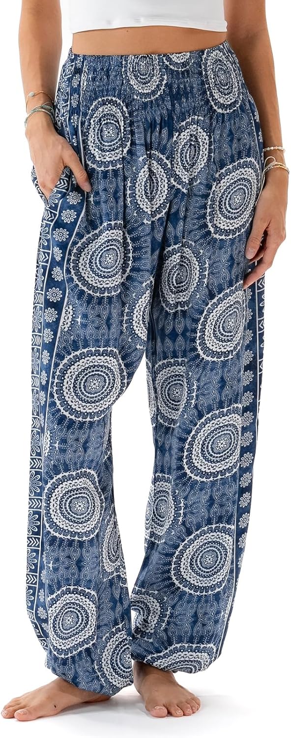 Lotus and Luna Women's Harem Pants for Beach & Lounge Style